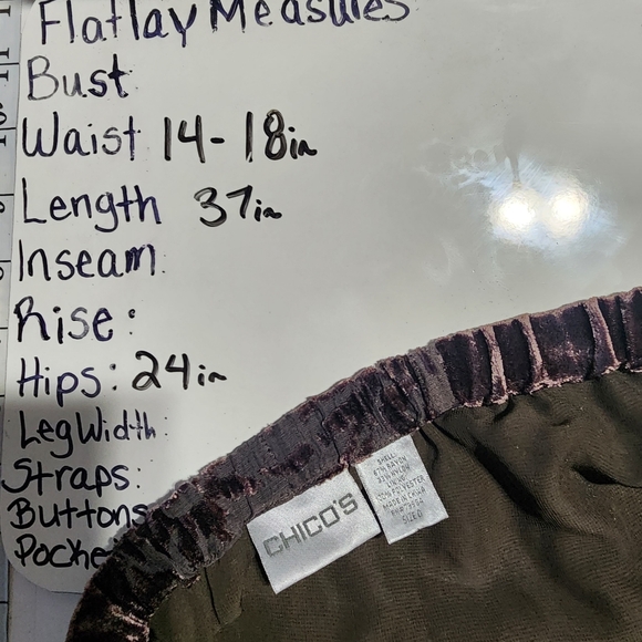 Vintage brown crushed velvet long skirt - Picture 7 of 12